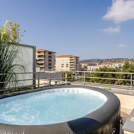Newly Built Apartment With Pool, Walk To The Beach Antibes Exterior photo